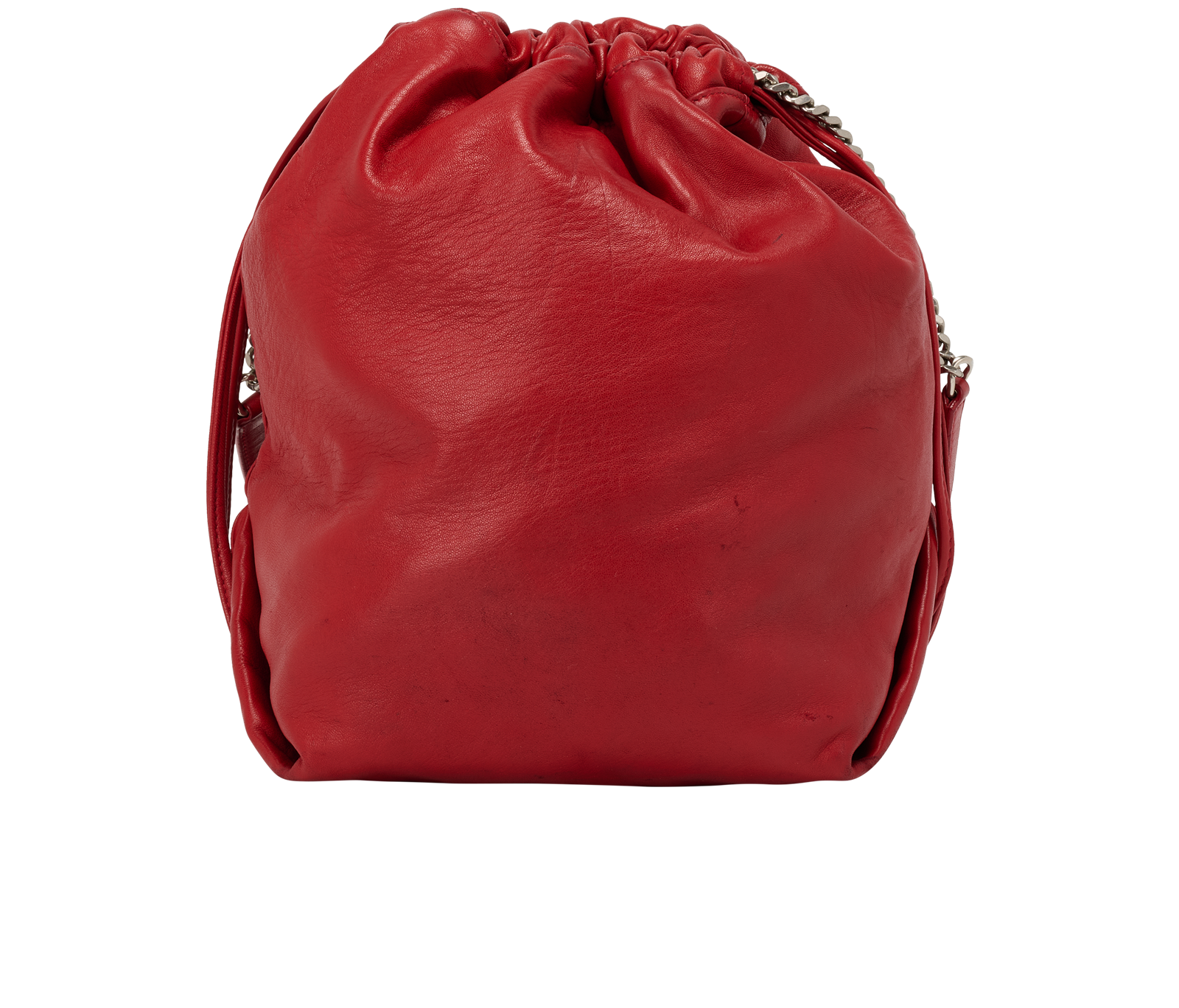 Teddy Bucket, &pound;290, Handbags, Red, Leather, Back view